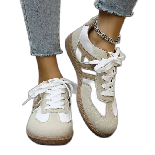Comfortable Sneakers for Women with Closed Toe Lace Up Casual Style