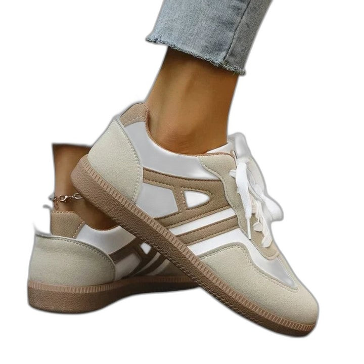 Comfortable Sneakers for Women with Closed Toe Lace Up Casual Style
