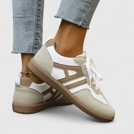 Comfortable Sneakers for Women with Closed Toe Lace Up Casual Style