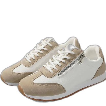Comfortable Sneakers for Women with Closed Toe Lace Up Casual Style