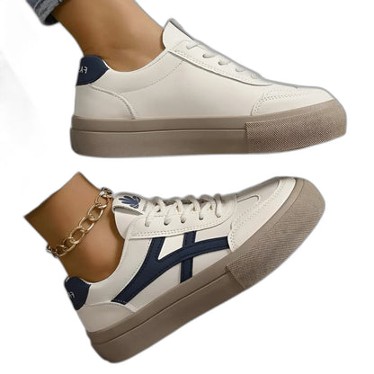 Comfortable Sneakers for Women with Closed Toe Lace Up Casual Style