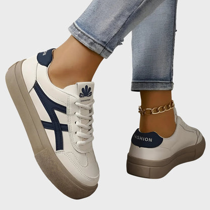 Comfortable Sneakers for Women with Closed Toe Lace Up Casual Style
