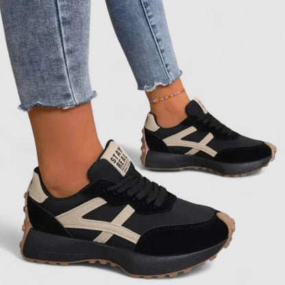 Comfortable Sneakers for Women with Closed Toe Lace Up Casual Style