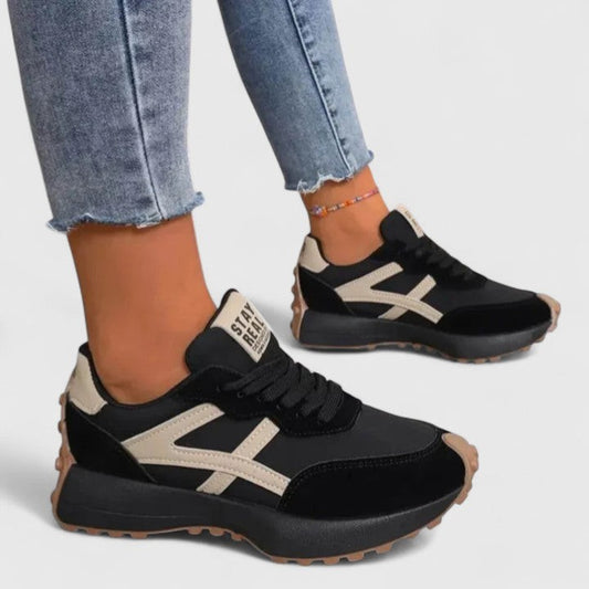 Comfortable Sneakers for Women with Closed Toe Lace Up Casual Style