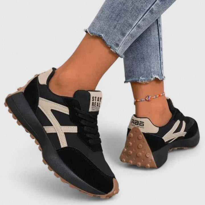 Comfortable Sneakers for Women with Closed Toe Lace Up Casual Style