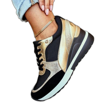 Comfortable Sneakers for Women with Closed Toe Lace Up Casual Style
