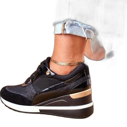 Comfortable Sneakers for Women with Closed Toe Lace Up Casual Style