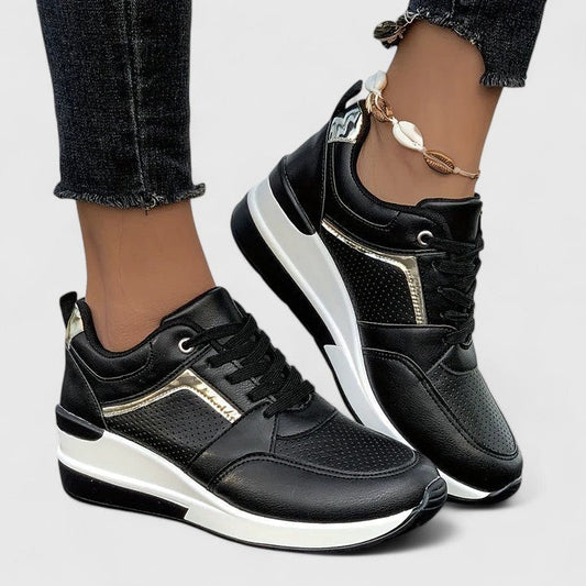 Comfortable Sneakers for Women with Platform Closed Toe Casual Style