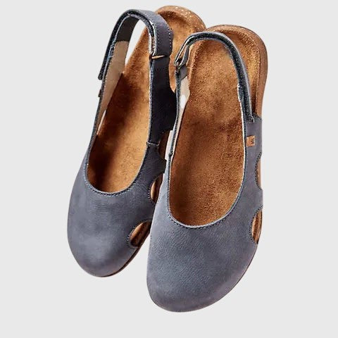 Comfortable Suede Mules for Women with Slingback Closed Toe Casual Style