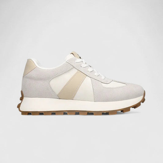 Comfortable Suede Sneakers for Women with Closed Toe Lace Up Casual Style