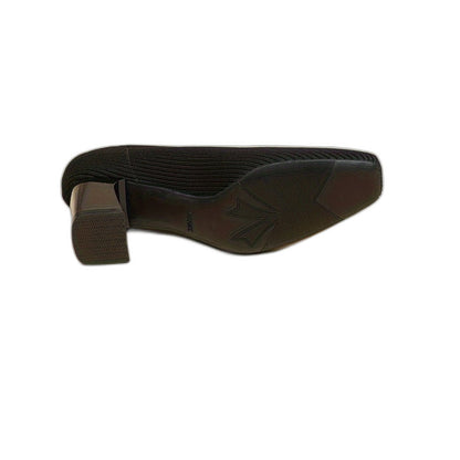 Comfortable Tan Heels for Women with Block Heel Pointed Toe Office Style