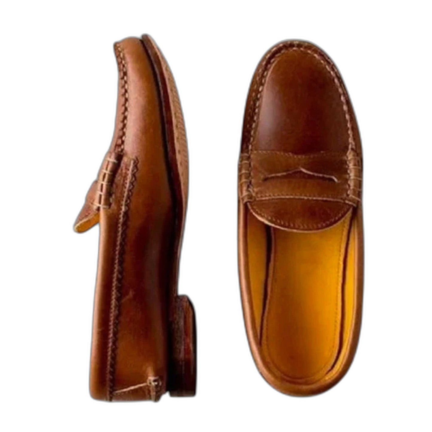 Comfortable Tan Suede Loafers for Women with Closed Toe Casual Style