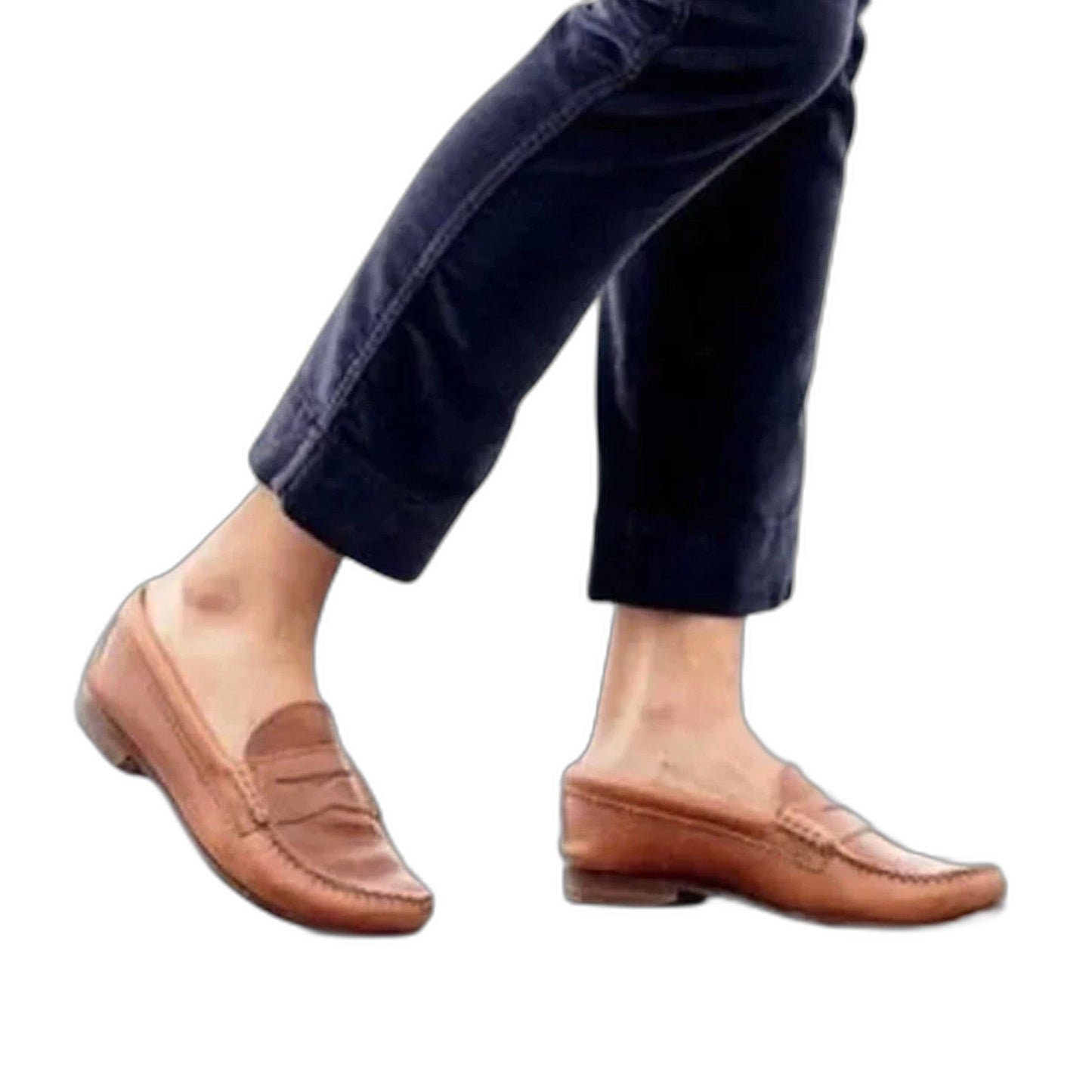 Comfortable Tan Suede Loafers for Women with Closed Toe Casual Style