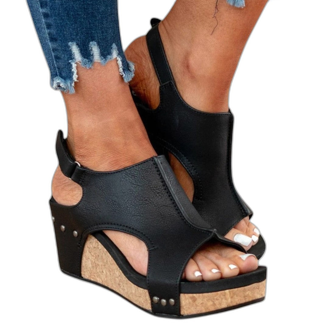 Comfortable Tan Suede Mules for Women with Slingback Open Toe Buckle Casual Style