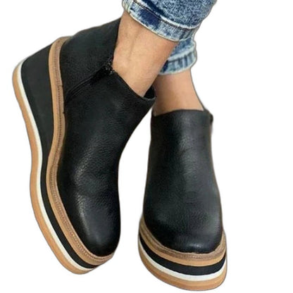 Comfortable Tan Suede Wedge Sandals for Women with Platform Closed Toe Casual Style