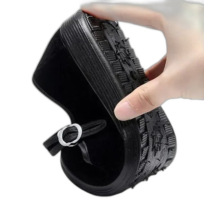Comfortable Velvet Mary Jane Shoes for Women with Closed Toe Casual Style