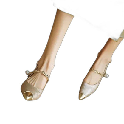 Comfortable Velvet Mary Jane Shoes for Women with Kitten Heel Pointed Toe Buckle Party Style
