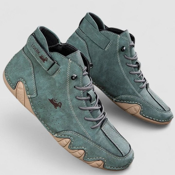 Comfortable White Leather Sneakers for Women with Closed Toe Lace Up Casual Style