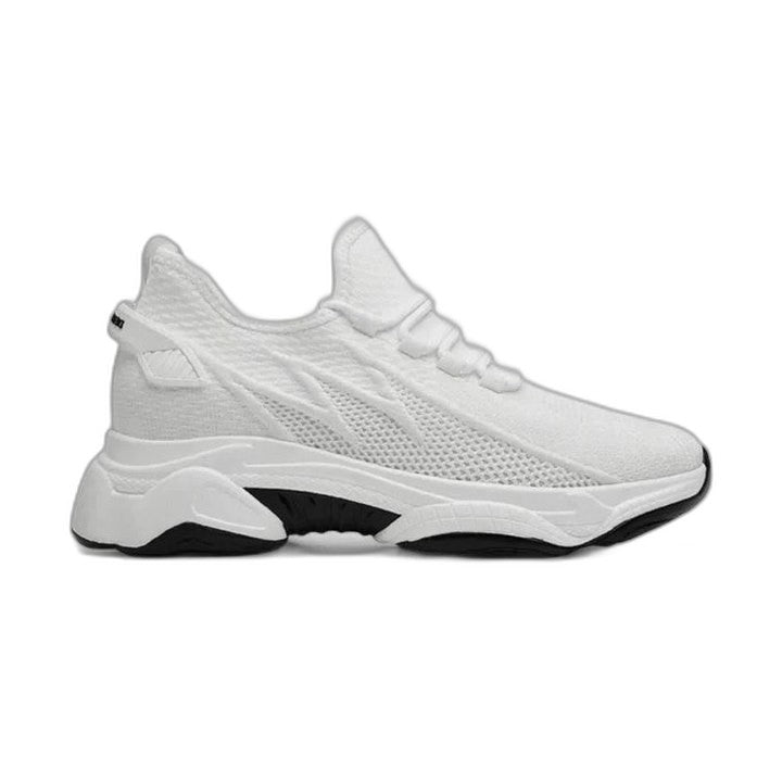 Comfortable White Mesh Sneakers for Women with Lace Up Casual Style
