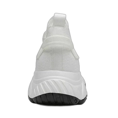 Comfortable White Mesh Sneakers for Women with Lace Up Casual Style