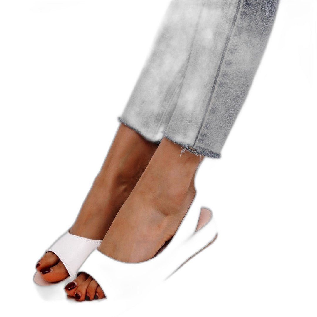 Comfortable Yellow Sandals for Women with Platform Slingback Open Toe Casual Style