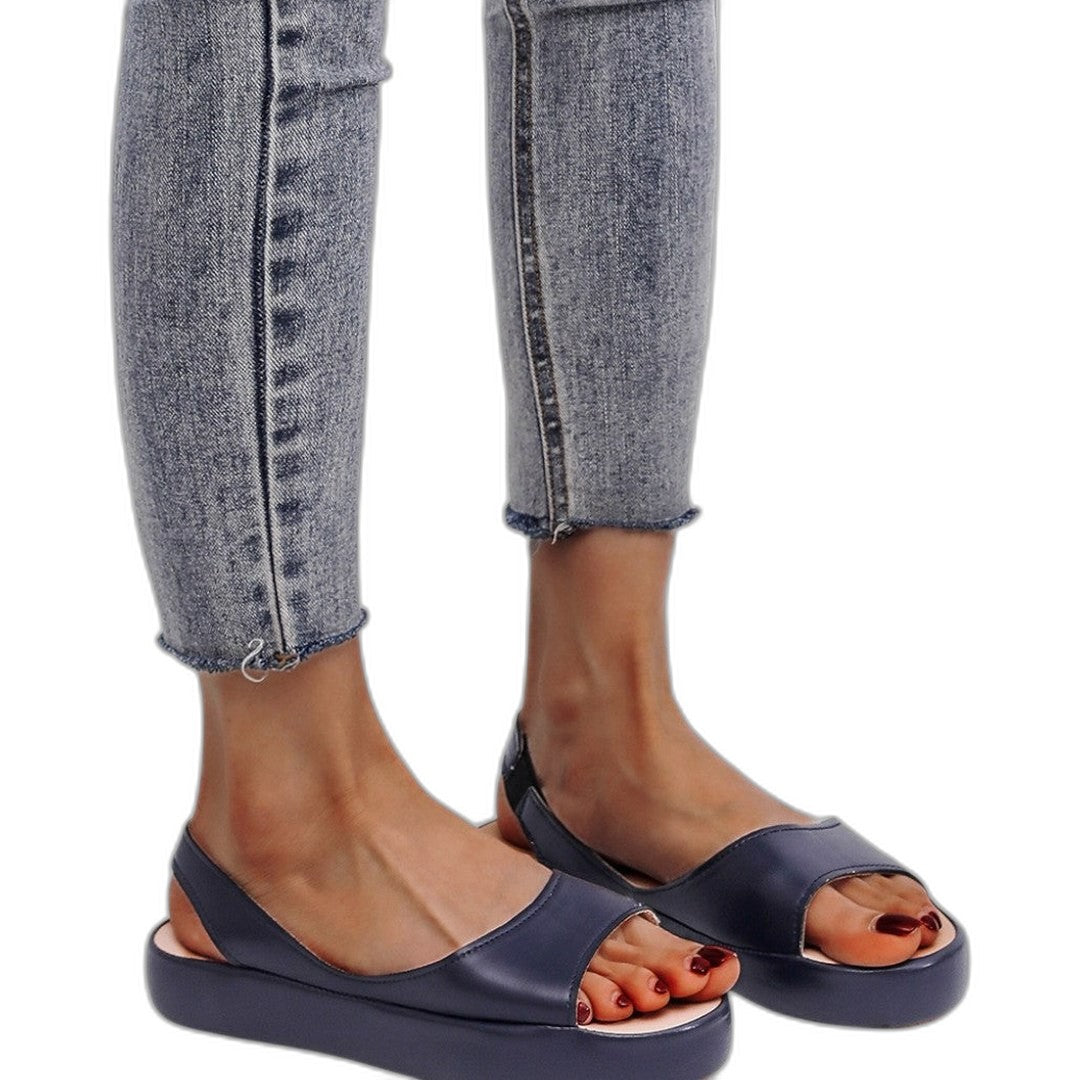 Comfortable Yellow Sandals for Women with Platform Slingback Open Toe Casual Style