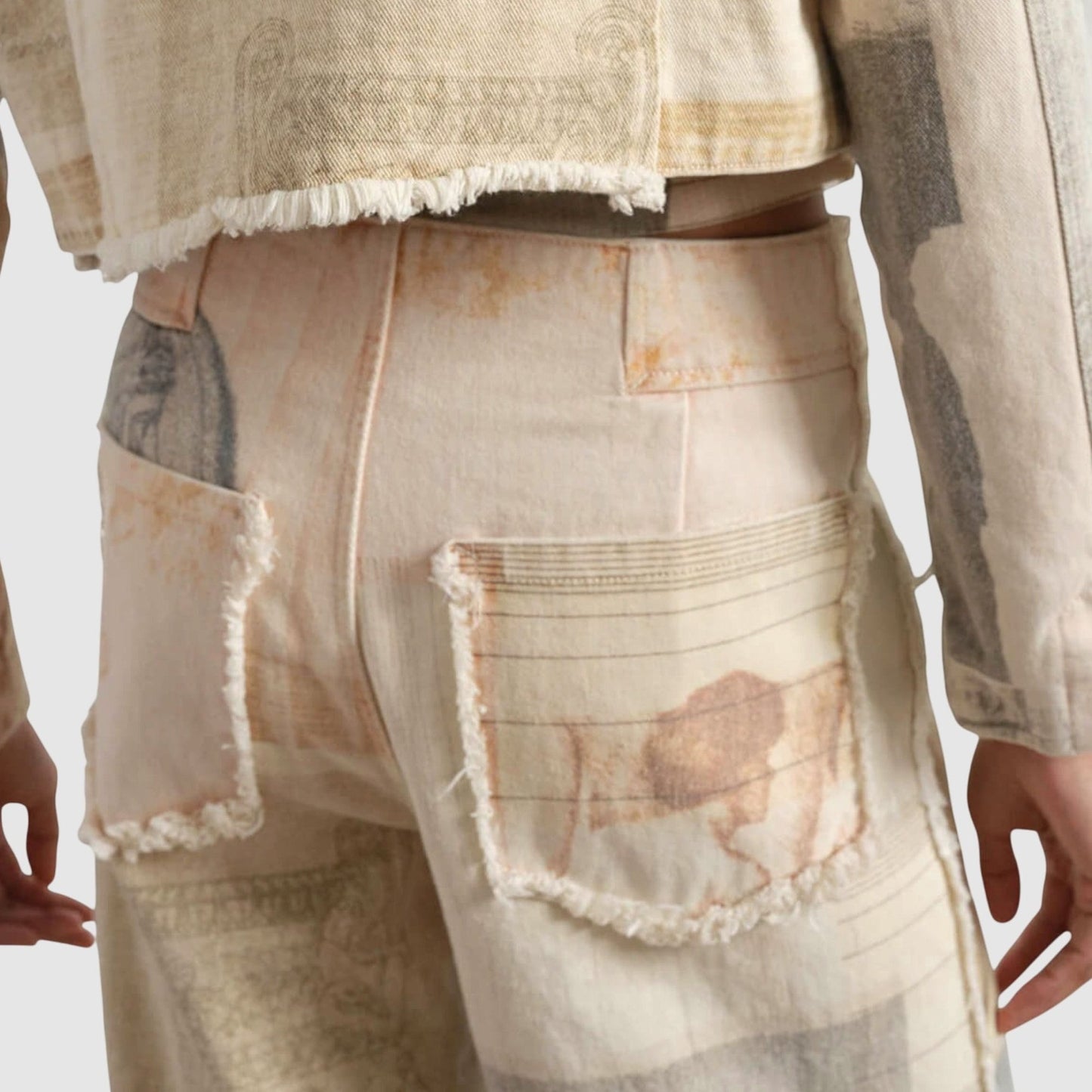 Effortless Abstract Wide Leg Pants for Women with Casual Style
