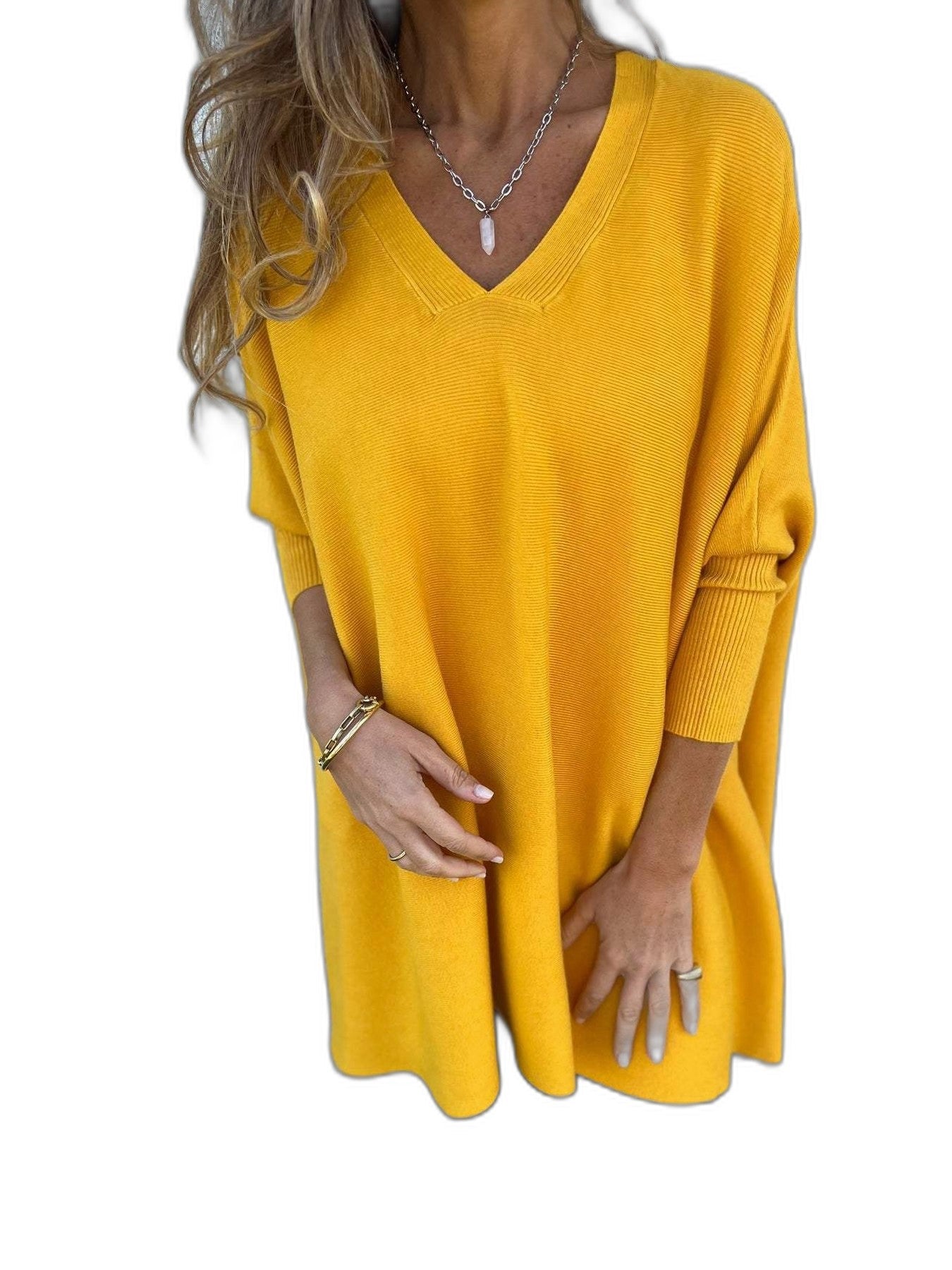 Effortless Black Blouse for Women with V Neck Long Sleeve Flowing Oversized Casual Style