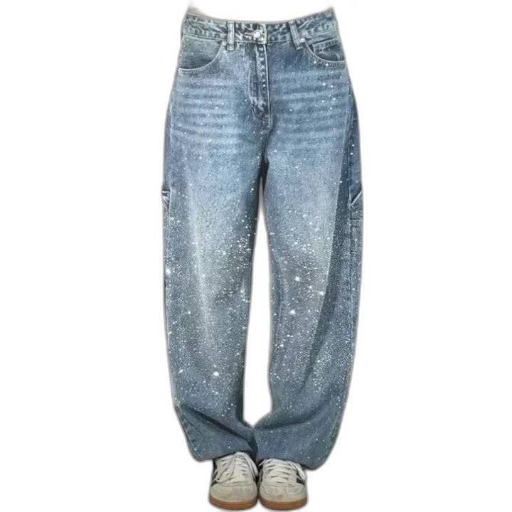 Effortless Black Denim Jeans for Women with High Waisted Wide Leg Casual Style
