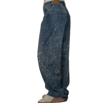 Effortless Black Denim Jeans for Women with High Waisted Wide Leg Casual Style