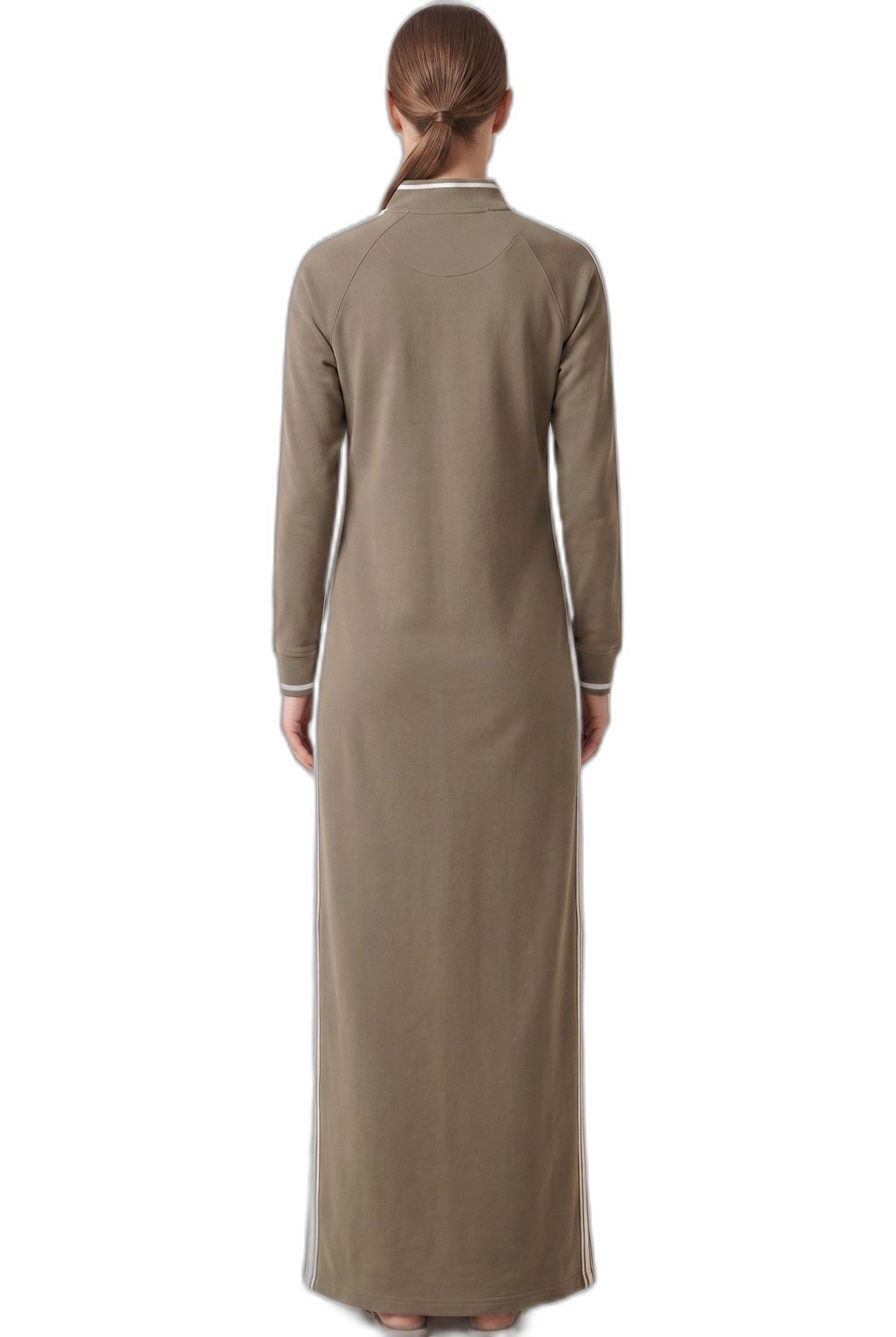Effortless Black Knit Maxi Dress for Women with Collared Long Sleeve Button Front Straight Leg Casual Style