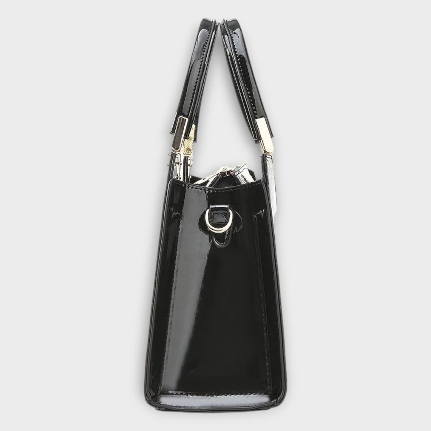 Effortless Black Leather Satchel Bag for Women with Chain Strap Casual Style