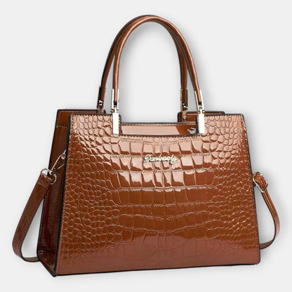 Effortless Black Leather Satchel Bag for Women with Chain Strap Casual Style