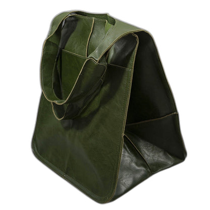 Effortless Black Leather Tote Bag for Women with Casual Style