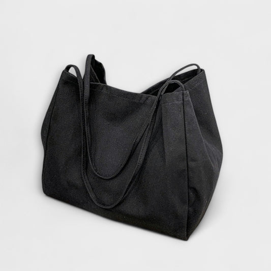 Effortless Black Tote Bag for Women with Casual Style