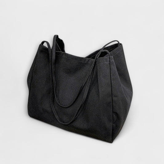 Effortless Black Tote Bag for Women with Casual Style