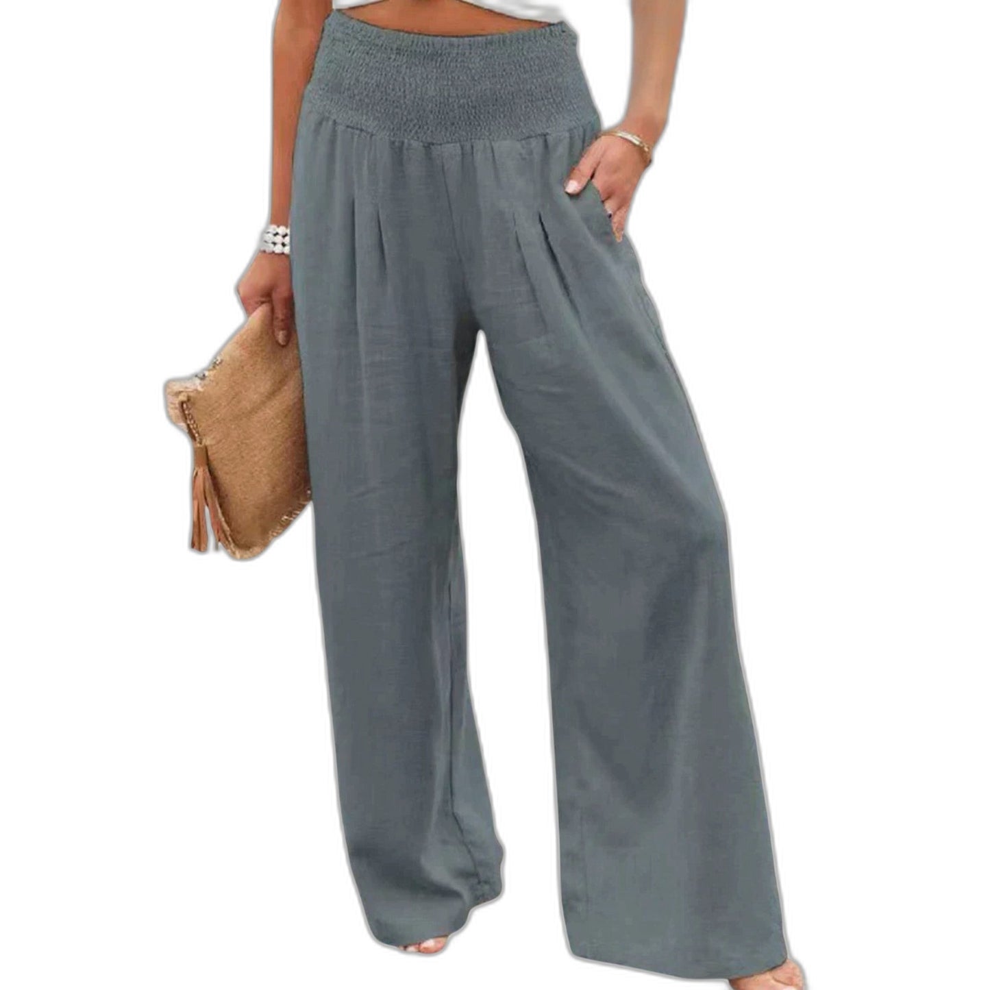 Effortless Black Two Piece Set for Women with Cutout Wide Leg Casual Style