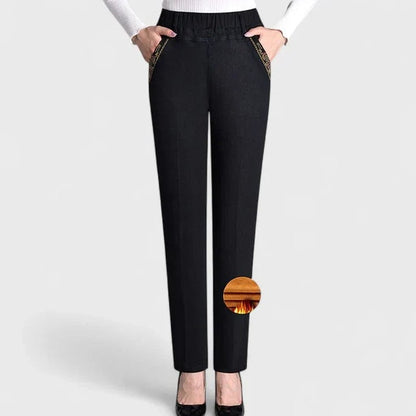 Effortless Blue Denim Jeans for Women with High Waisted Straight Leg Pockets Casual Style