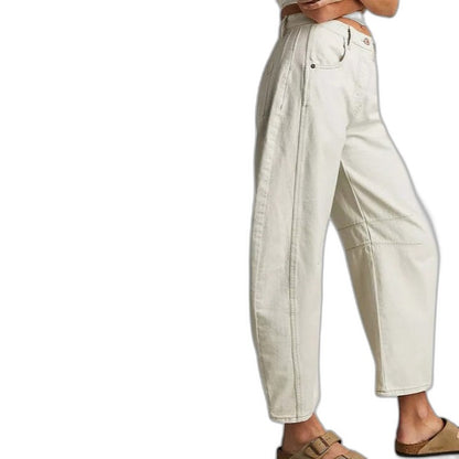 Effortless Blue Denim Jeans for Women with Wide Leg Casual Style