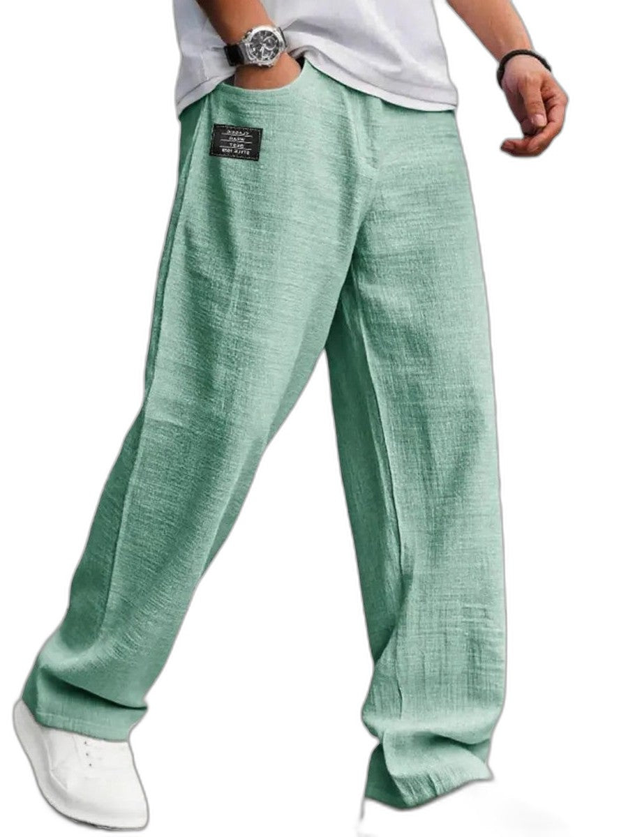 Effortless Blue Denim Wide Leg Pants for Women with High Waisted Casual Style