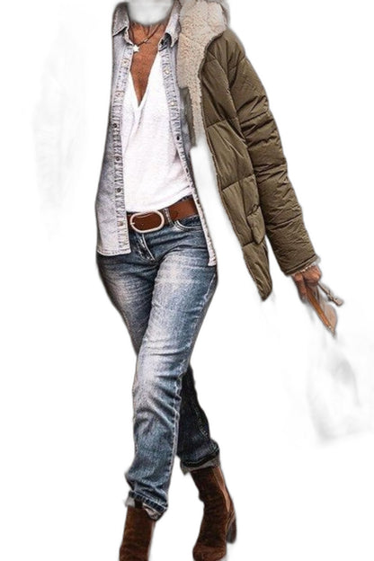 Effortless Brown Coat for Women with Collared Long Sleeve Belted Oversized Casual Style