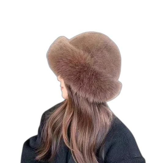 Effortless Brown Hat for Women with Fur Lined Casual Style