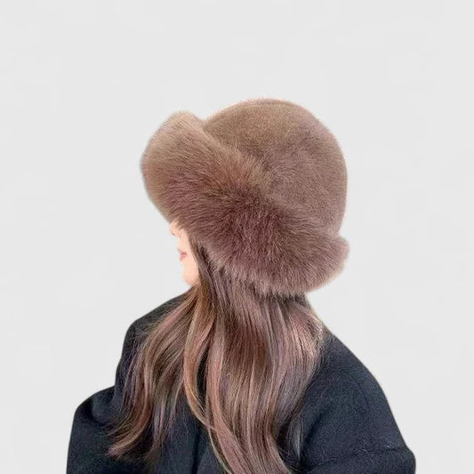 Effortless Brown Hat for Women with Fur Lined Casual Style