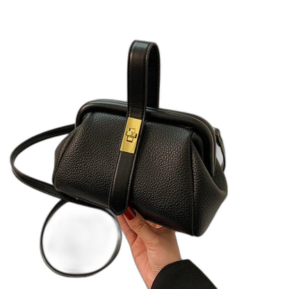 Effortless Brown Leather Crossbody Bag for Women with Casual Style
