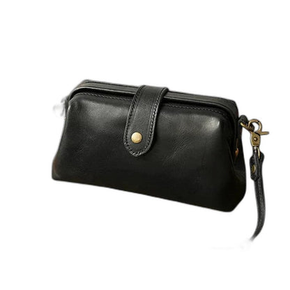 Effortless Brown Leather Crossbody Bag for Women with Casual Style