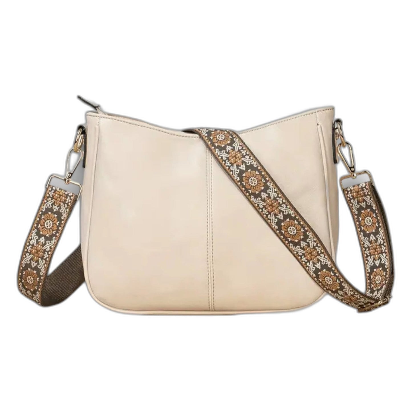 Effortless Brown Leather Crossbody Bag for Women with Casual Style