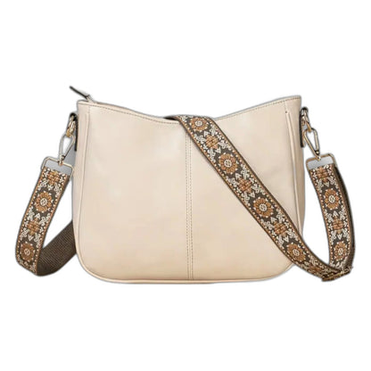 Effortless Brown Leather Crossbody Bag for Women with Casual Style