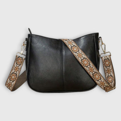 Effortless Brown Leather Crossbody Bag for Women with Casual Style