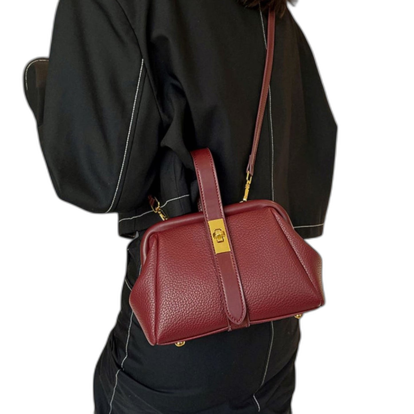 Effortless Brown Leather Satchel Bag for Women with Casual Style