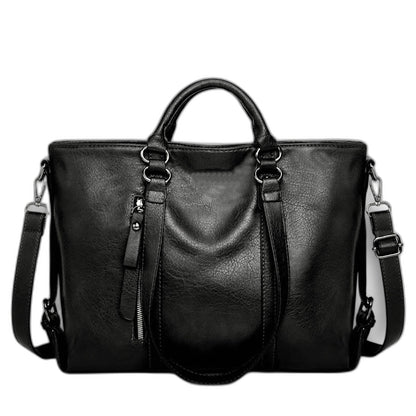 Effortless Brown Leather Satchel Bag for Women with Casual Style
